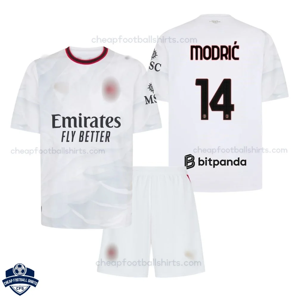 AC Milan Away Kids Cheap Football Kit 2026/27 - MODRIĆ 14 - Overview