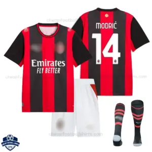 AC Milan Home Kids Cheap Football Kit 2026/27 - MODRIĆ 14 - Overview