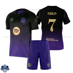 Barcelona Away Kids Cheap Football Kit 2026/27 - FERRAN 7 - Overview