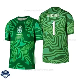 Brazil World Cup 2026 Green Goalkeeper Men Cheap Football Shirt - A.BECKER 1 - Overview