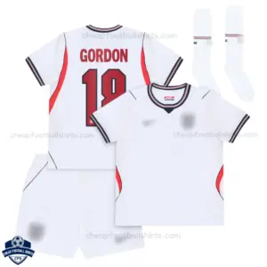 England World Cup 2026 Home Kids Cheap Football Kit - GORDON 18 - Overview