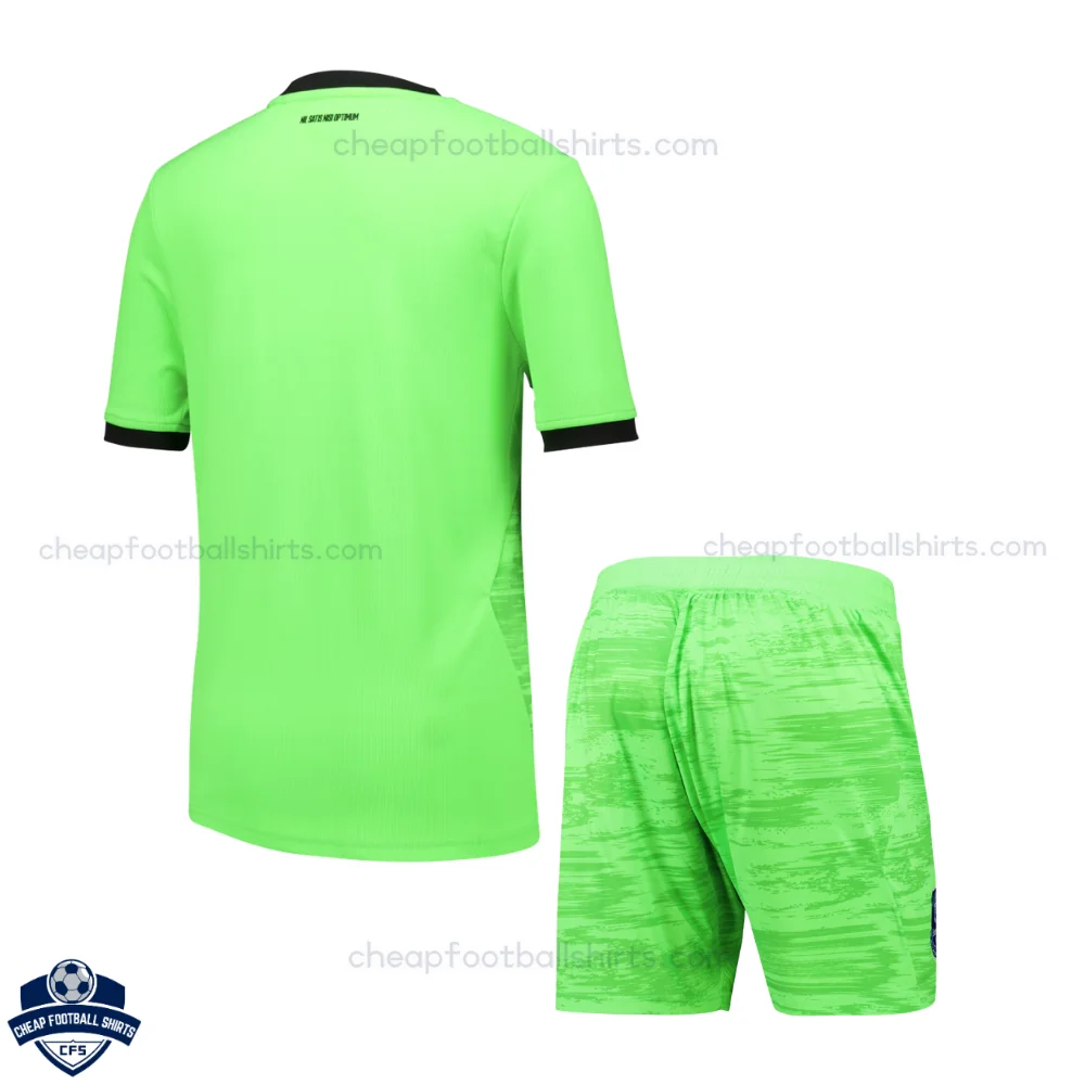 Everton Green Goalkeeper Kids Cheap Football Kit 2026/27 - Back View