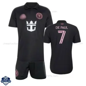Inter Miami Away Kids Cheap Football Kit 2026/27 - DE PAUL 7 - Overview