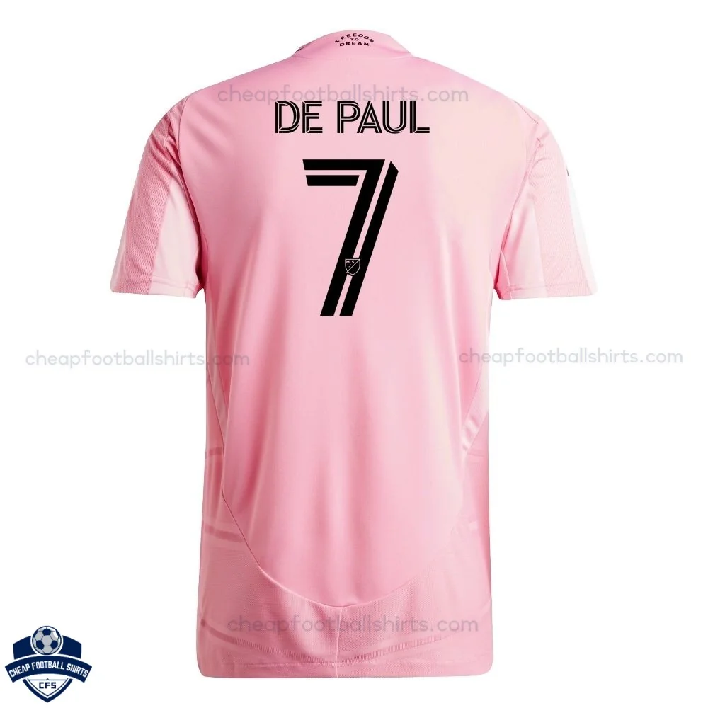 Inter Miami Home Men Cheap Football Shirt 2026/27 - DE PAUL 7 - Back View