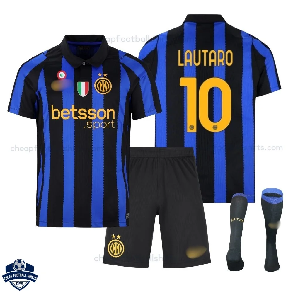 Inter Milan Home Kids Cheap Football Kit 2026/27 - LAUTARO 10 - Overview