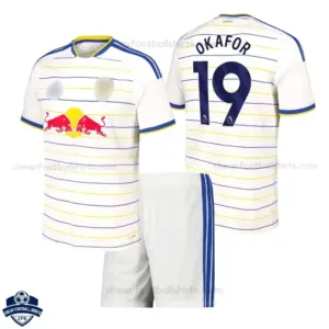 Leeds United Home Kids Cheap Football Kit 2026/27 - OKAFOR 19 - Overview
