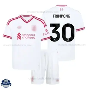 Liverpool Away Kids Cheap Football Kit 2026/27 - FRIMPONG 30 - Overview