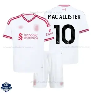 Liverpool Away Kids Cheap Football Kit 2026/27 - MAC ALLISTER 10 - Overview