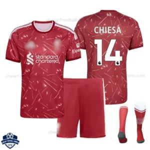 Liverpool Home Kids Cheap Football Kit 2026/27 - CHIESA 14 - Overview