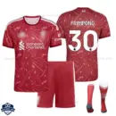 Liverpool Home Kids Cheap Football Kit 2026/27 - FRIMPONG 30 - Overview