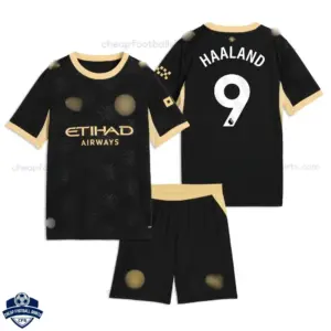 Manchester City Away Kids Cheap Football Kit 2026/27 - HAALAND 9 - Overview