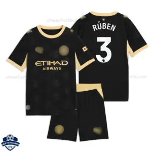 Manchester City Away Kids Cheap Football Kit 2026/27 - RÚBEN 3 - Overview