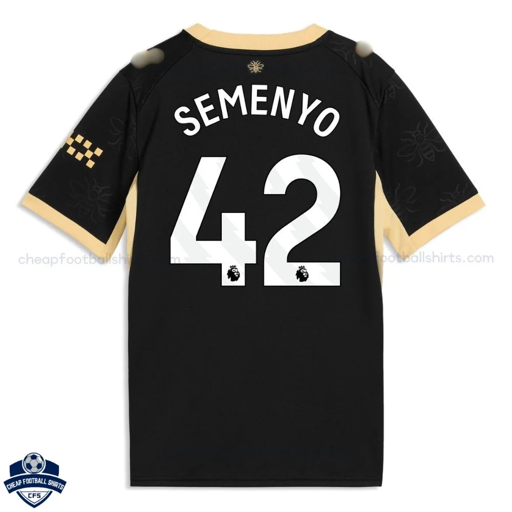 Manchester City Away Men Cheap Football Shirt 2026/27 - SEMENYO 42 - Back View