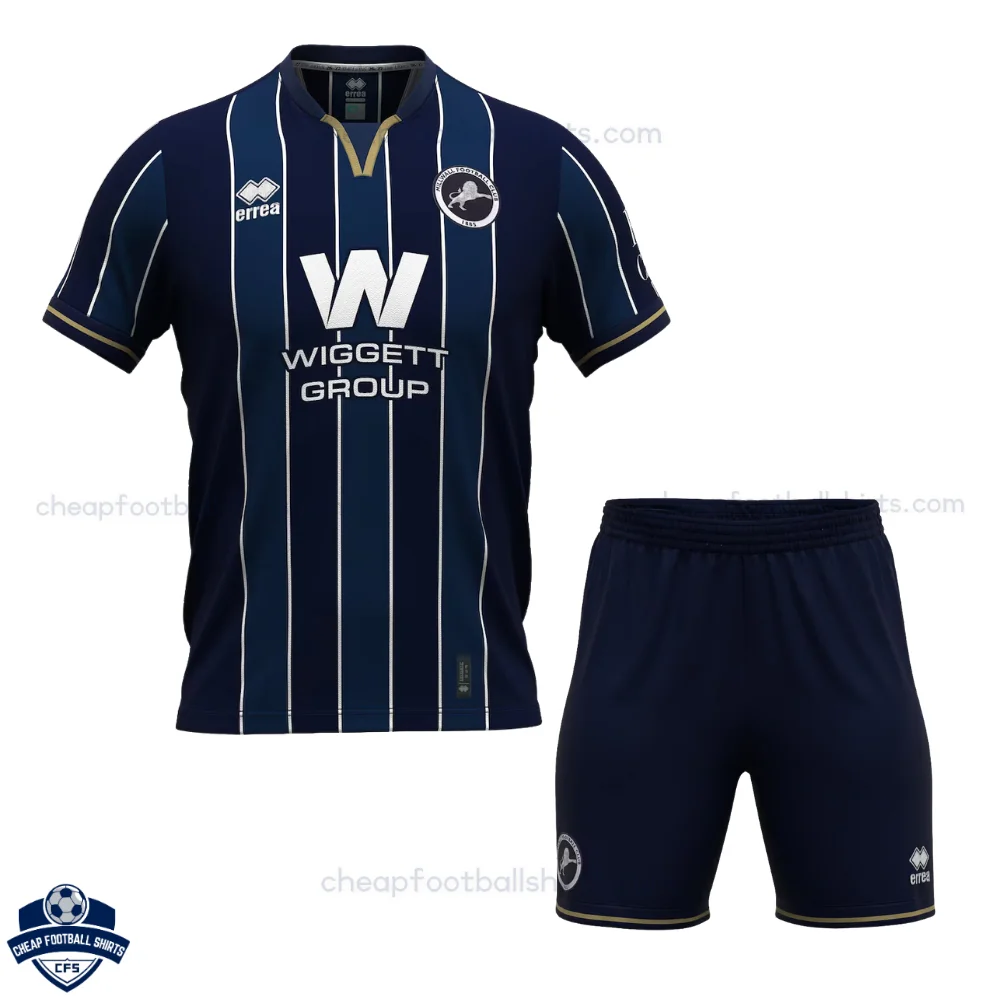 Millwall Home Kids Cheap Football Kit 2026/27 - Front View