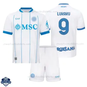 SSC Napoli Away Kids Cheap Football Kit 2026/27 - LUKAKU 9 - Overview