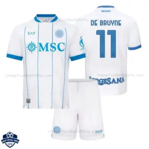 SSC Napoli Away Kids Cheap Football Kit 2026/27 - DE BRUYNE 11 - Overview