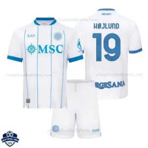 SSC Napoli Away Kids Cheap Football Kit 2026/27 - HØJLUND 19 - Overview