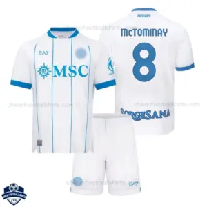 SSC Napoli Away Kids Cheap Football Kit 2026/27 - McTOMINAY 8 - Overview
