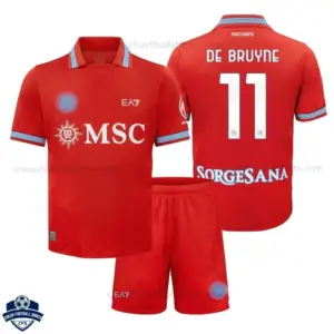 SSC Napoli Third Kids Cheap Football Kit 2026/27 - DE BRUYNE 11 - Overview