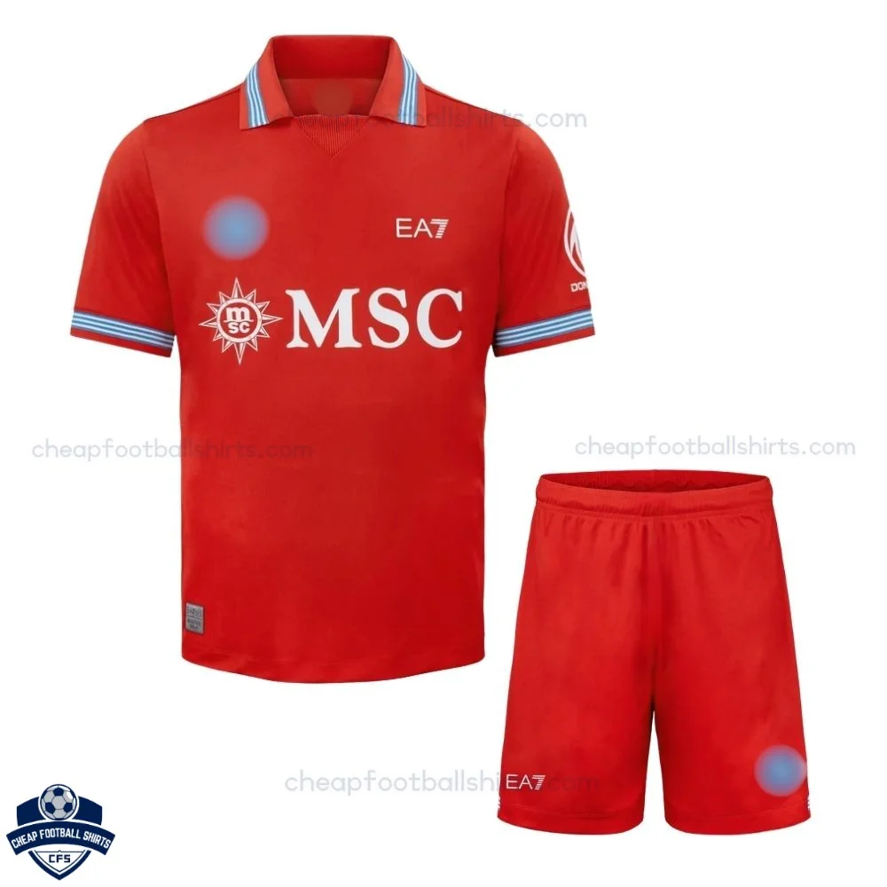 SSC Napoli Third Kids Cheap Football Kit 2026/27 - Front View