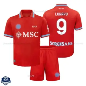 SSC Napoli Third Kids Cheap Football Kit 2026/27 - LUKAKU 9 - Overview