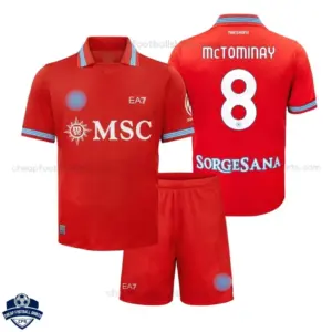 SSC Napoli Third Kids Cheap Football Kit 2026/27 - McTOMINAY 8 - Overview