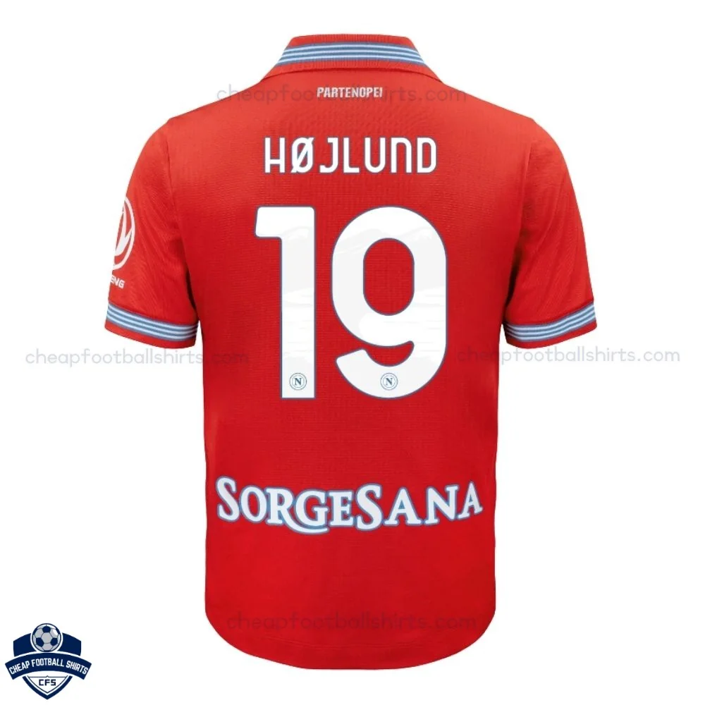 SSC Napoli Third Men Cheap Football Shirt 2026/27 - HØJLUND 19 - Back view