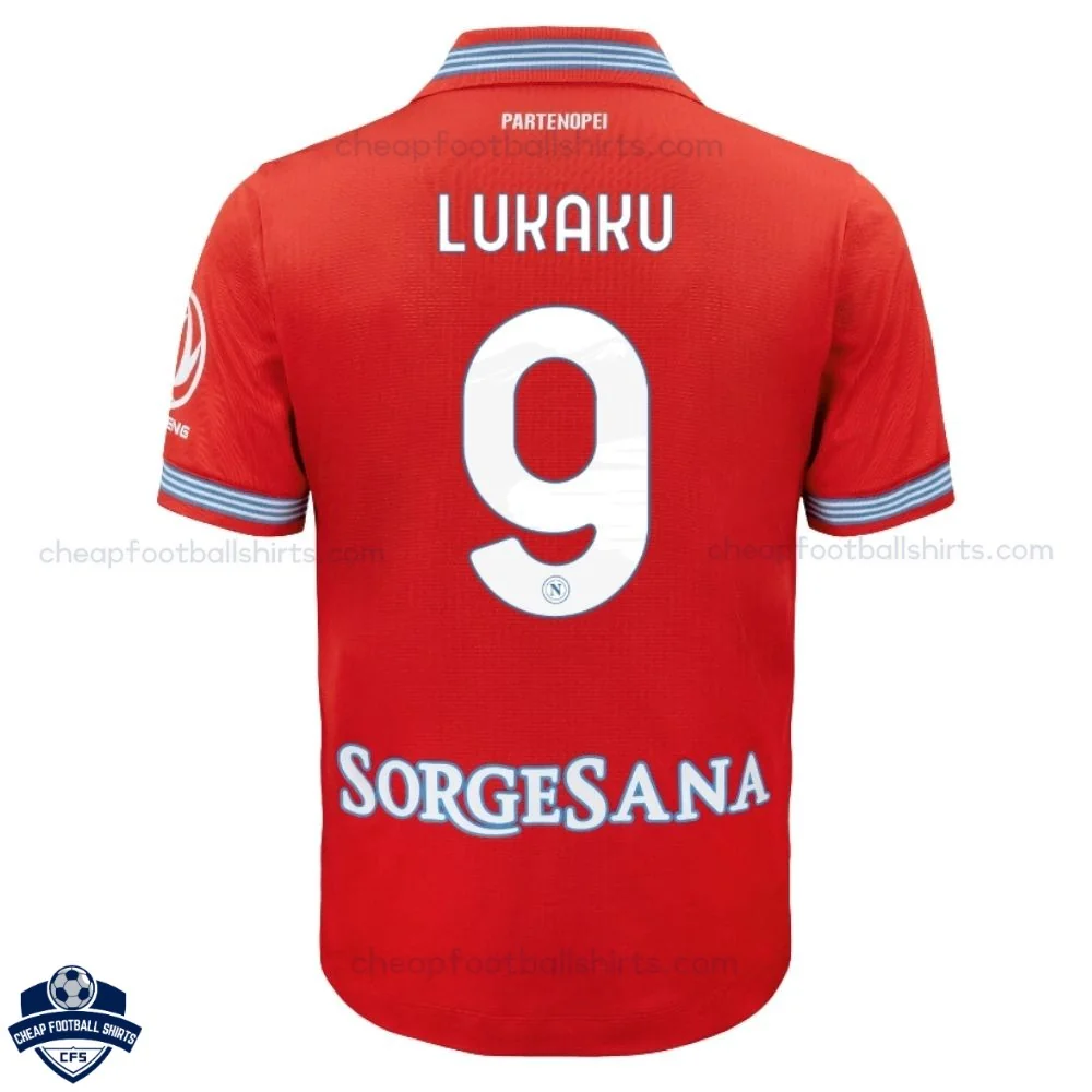 SSC Napoli Third Men Cheap Football Shirt 2026/27 - LUKAKU 9 - Back View