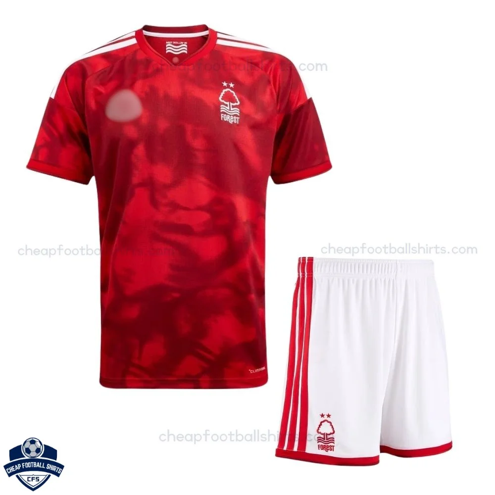 Nottingham Forest Home Kids Cheap Football Kit 2026/27 - Front View
