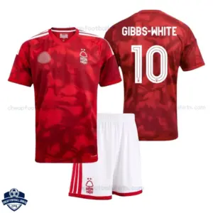 Nottingham Forest Home Kids Cheap Football Kit 2026/27 - GIBBS-WHITE 10 - Overview