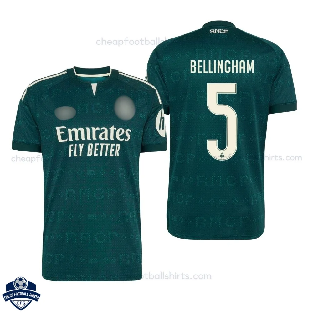 Real Madrid Away Men Cheap Football Shirt 2026/27 - BELLINGHAM 5 - Overview