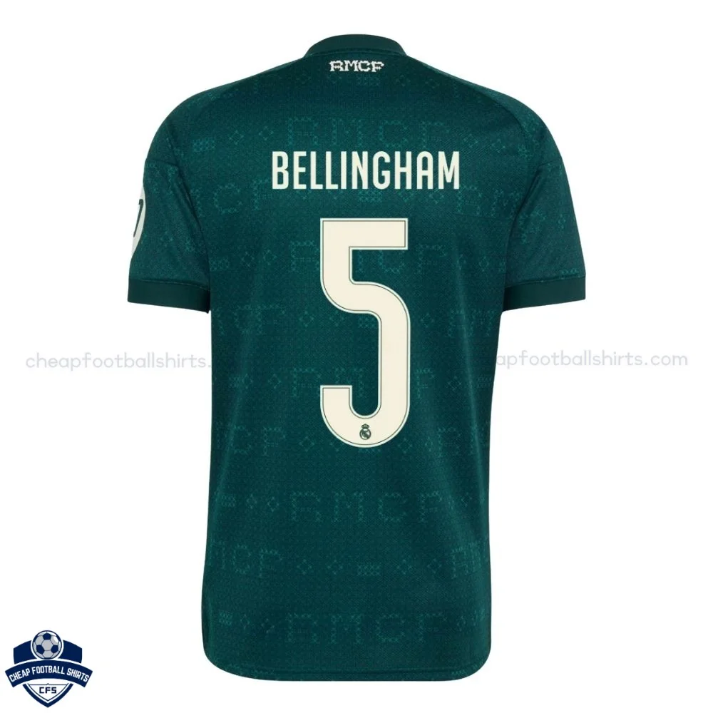 Real Madrid Away Men Cheap Football Shirt 2026/27 - BELLINGHAM 5 - Back View