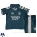 Real Madrid Green Special Edition Kids Cheap Football Kit 2026/27 - Front View