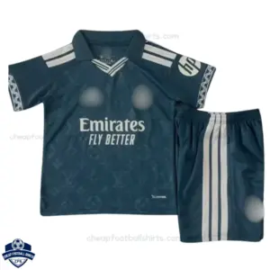 Real Madrid Green Special Edition Kids Cheap Football Kit 2026/27 - Front View