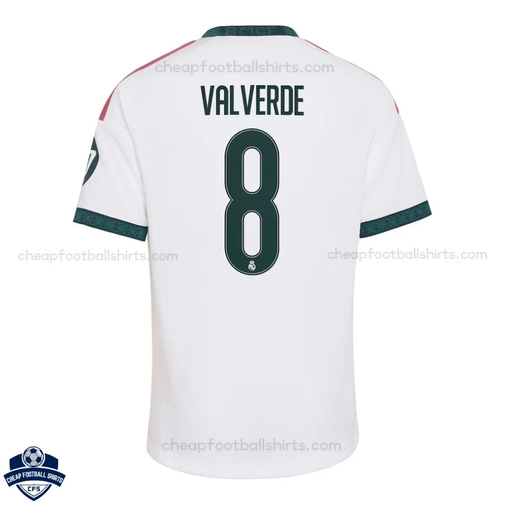 Real Madrid Home Men Cheap Football Shirt 2026/27 - VALVERDE 8 - Back View