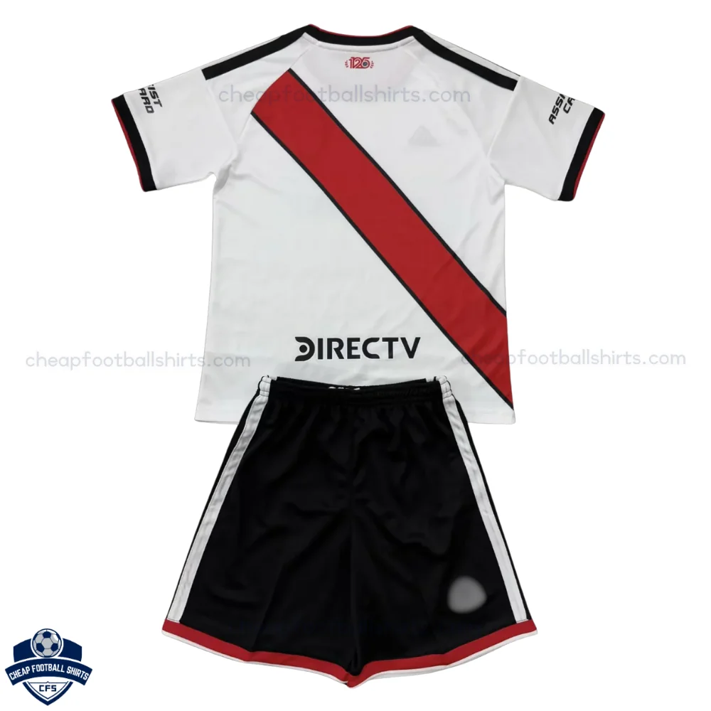 River Plate Home Kids Cheap Football Kit 2026/27 - Back View