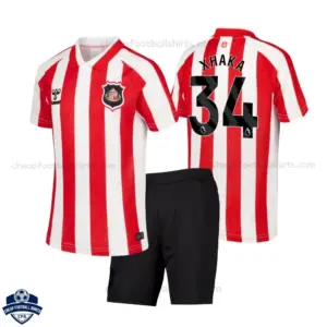 Sunderland AFC Home Kids Cheap Football Kit 2026/27 - XHAKA 34 - Overview