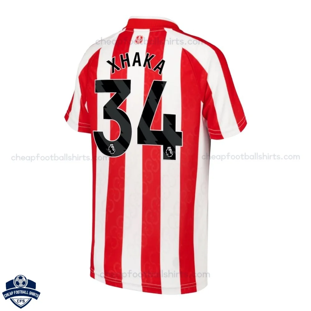 Sunderland AFC Home Men Cheap Football Shirt 2026/27 - XHAKA 34 - Back View