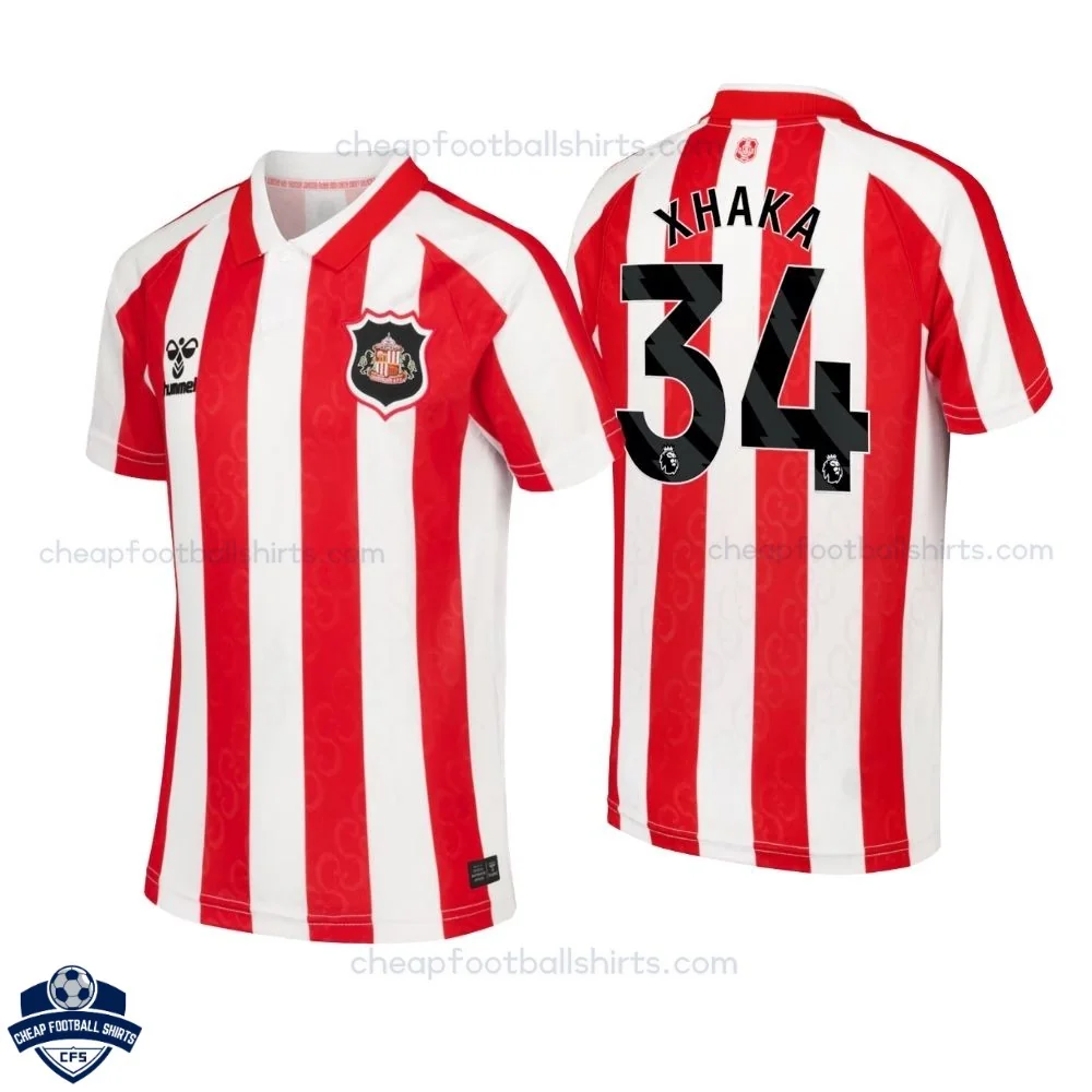 Sunderland AFC Home Men Cheap Football Shirt 2026/27 - XHAKA 34 - Overview