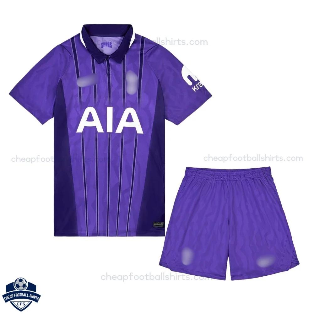 Tottenham Hotspur Third Kids Cheap Football Kit 2026/27 - Front View