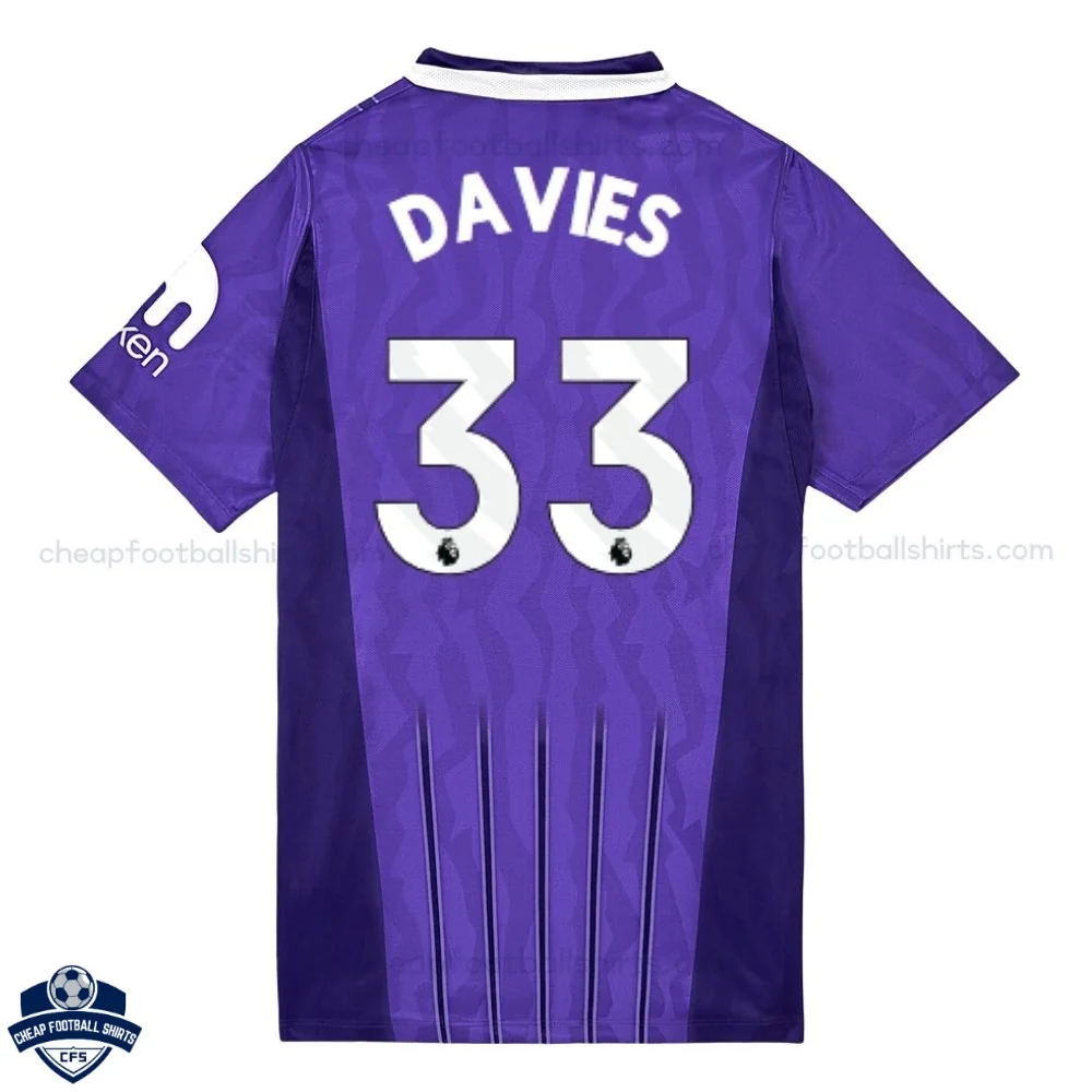 Tottenham Hotspur Third Men Cheap Football Shirt 2026/27 - DAVIES 33 - back view