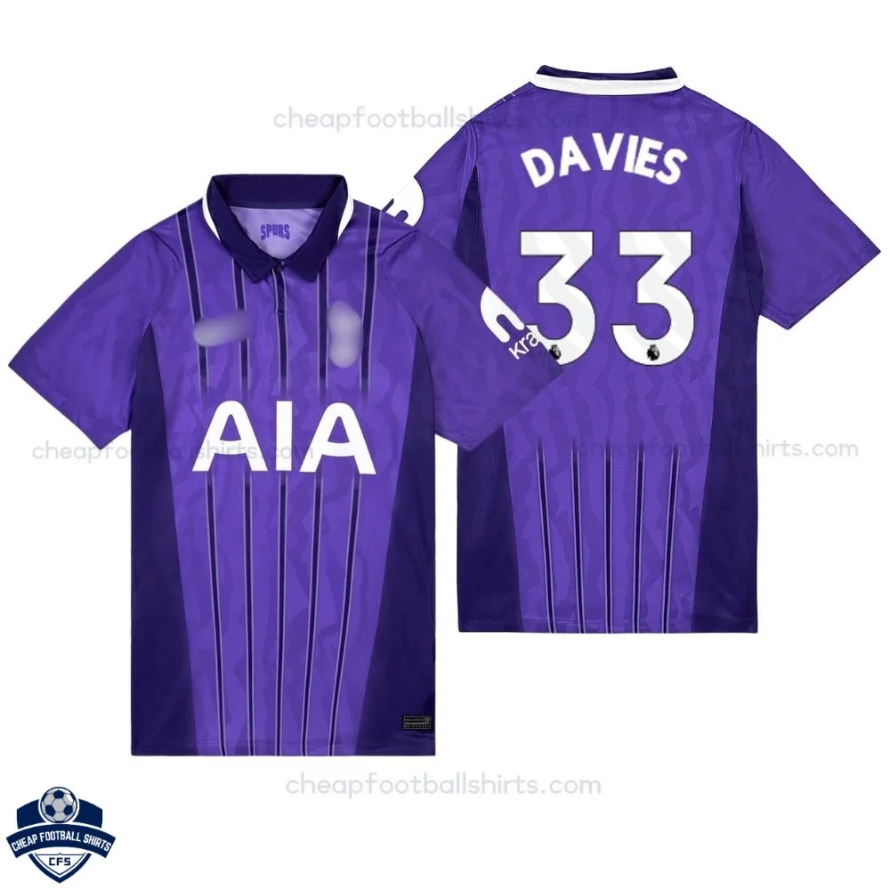 Tottenham Hotspur Third Men Cheap Football Shirt 2026/27 - DAVIES 33 - Overview