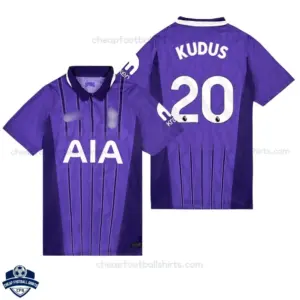 Tottenham Hotspur Third Men Cheap Football Shirt 2026/27 - KUDUS 20 - Overview