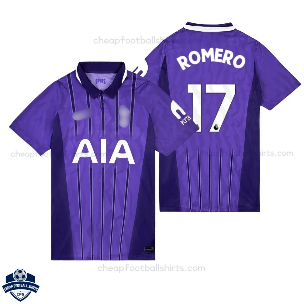 Tottenham Hotspur Third Men Cheap Football Shirt 2026/27 - ROMERO 17 - Overview