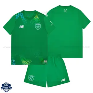 West Ham United Green Goalkeeper Kids Cheap Football Kit 2026/27 - Overview