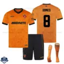 Wolves Home Kids Cheap Football Kit 2026/27 - GOMES 8 - Overview