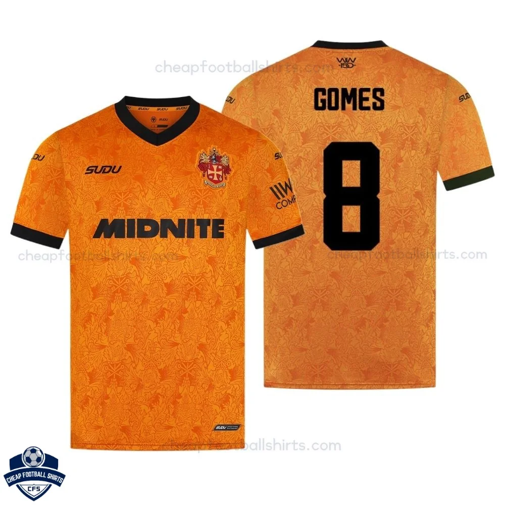 Wolves Home Men Cheap Football Shirt 2026/27 - GOMES 8 - Overview