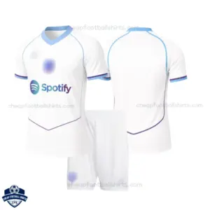 Barcelona White Training Kids Cheap Football Kit 2026/27