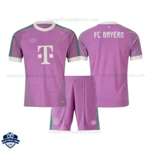 Bayern Munich Purple Goalkeeper Kids Cheap Football Kit 2026/27