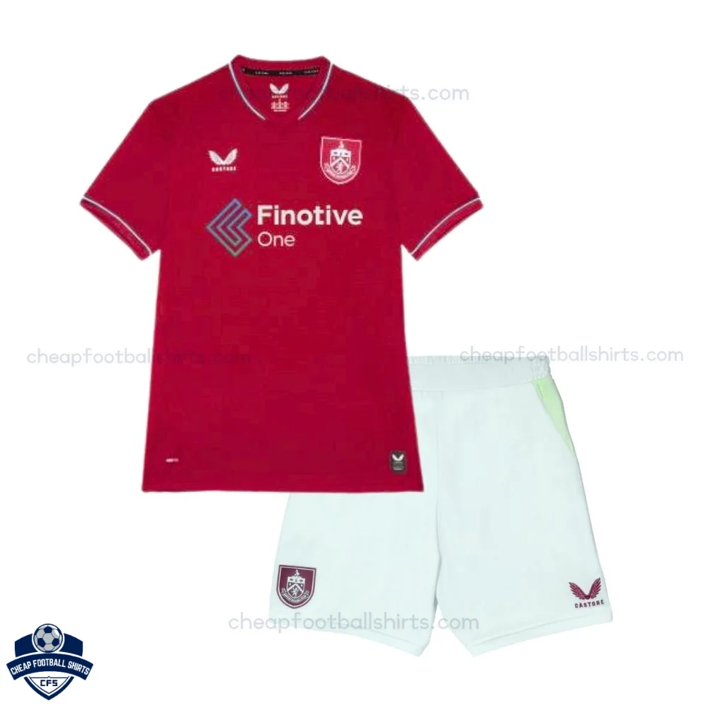 Burnley Home Kids Cheap Football Kit 2026/27 - Front view